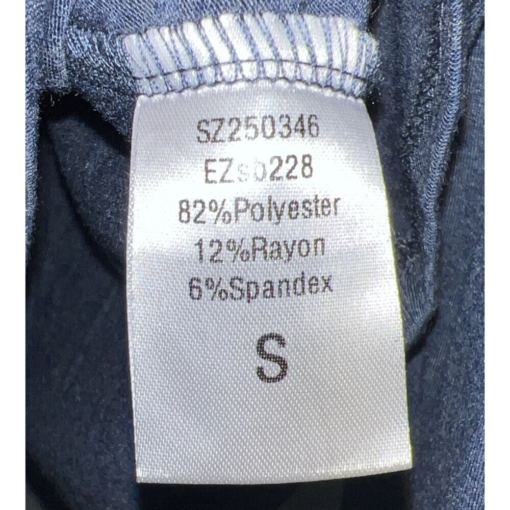 Sunbs Heathered Blue Long Sleeve Crew Neck Top Small - Picture 4 of 5